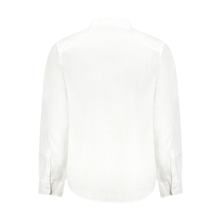 Guess Jeans White Linen Dress Shirt
