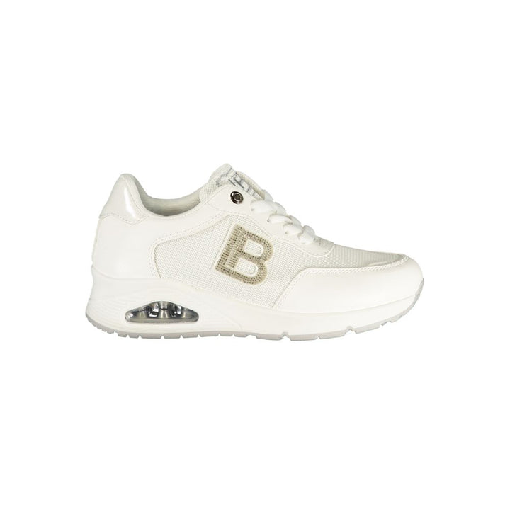 Laura Biagiotti White Polyester Athletic Sneakers