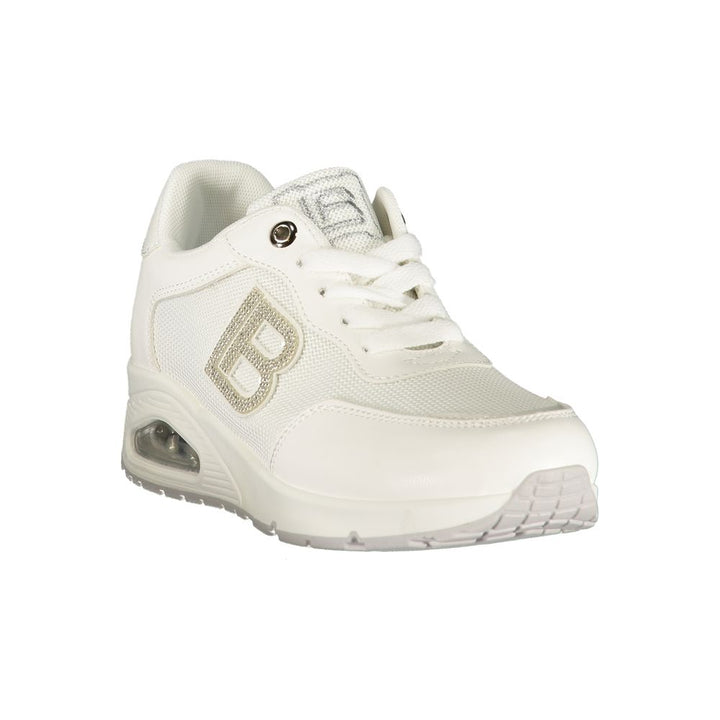 Laura Biagiotti White Polyester Athletic Sneakers