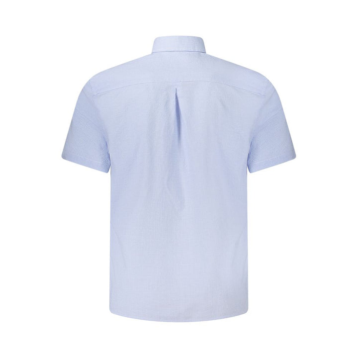 Guess Jeans Blue Cotton Shortsleeve Shirt