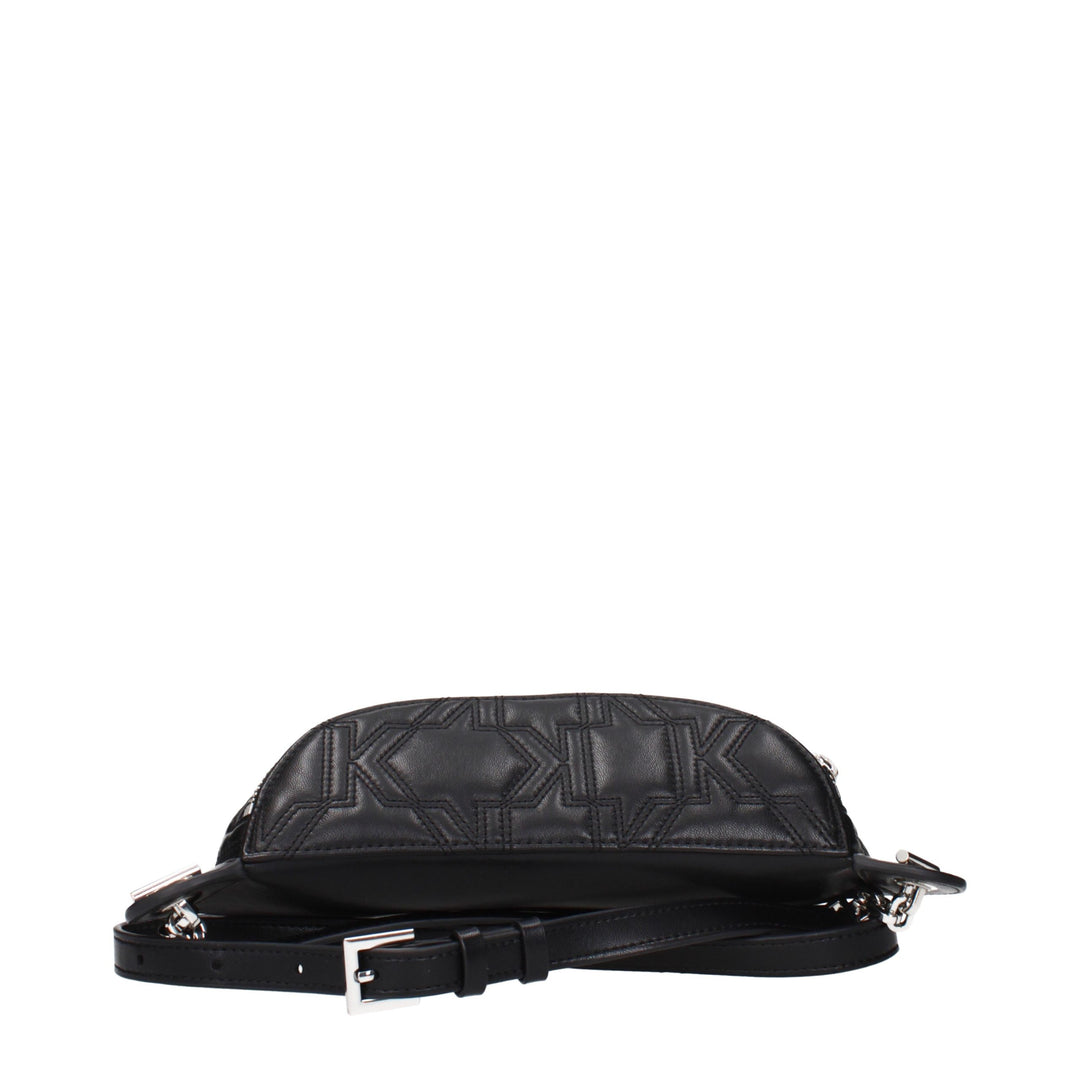 Karl Lagerfeld Black Leather Backpack