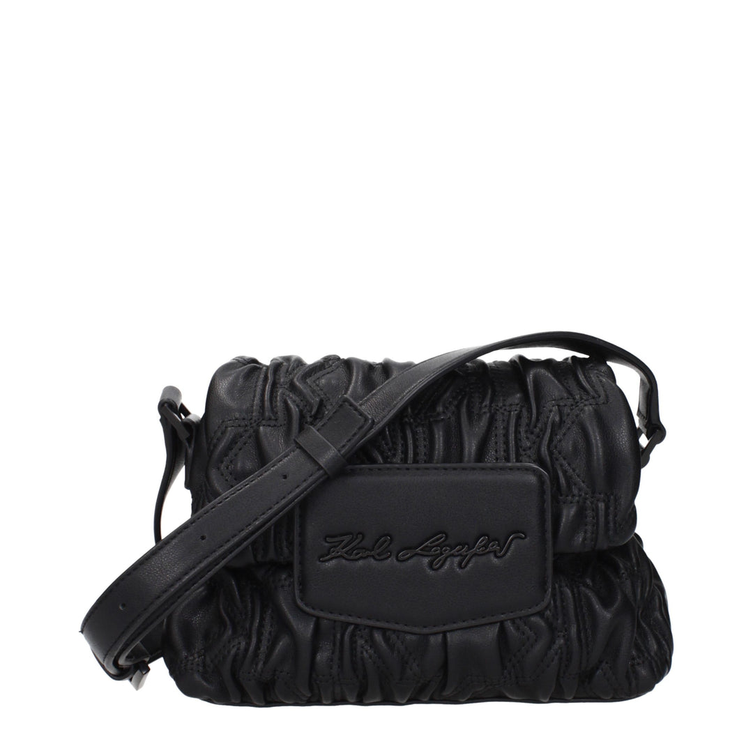Karl Lagerfeld Black Polyester Crossbody Bag