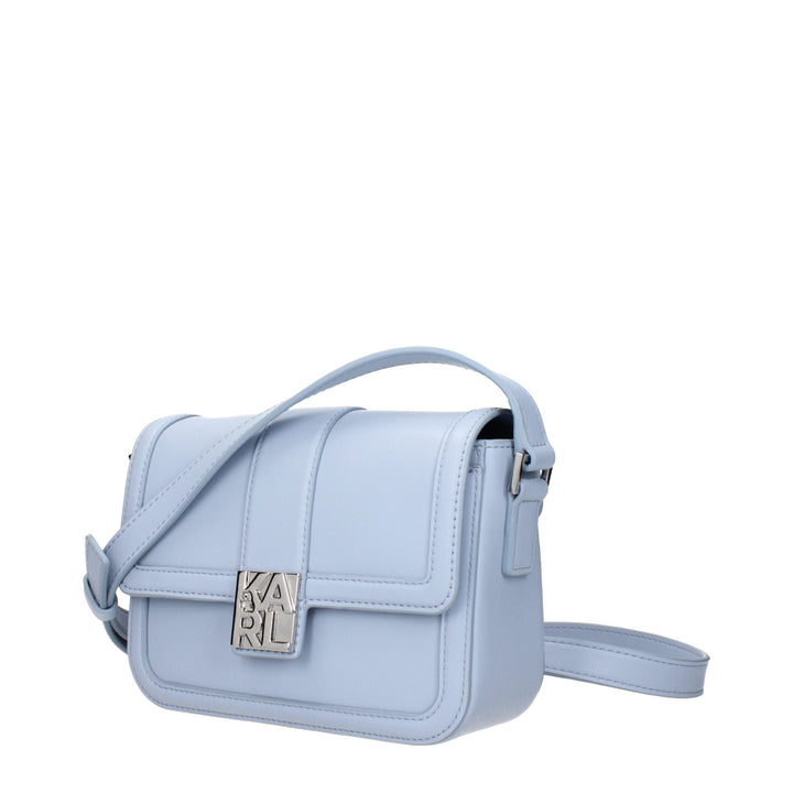 Karl Lagerfeld Light Blue Leather Crossbody Bag