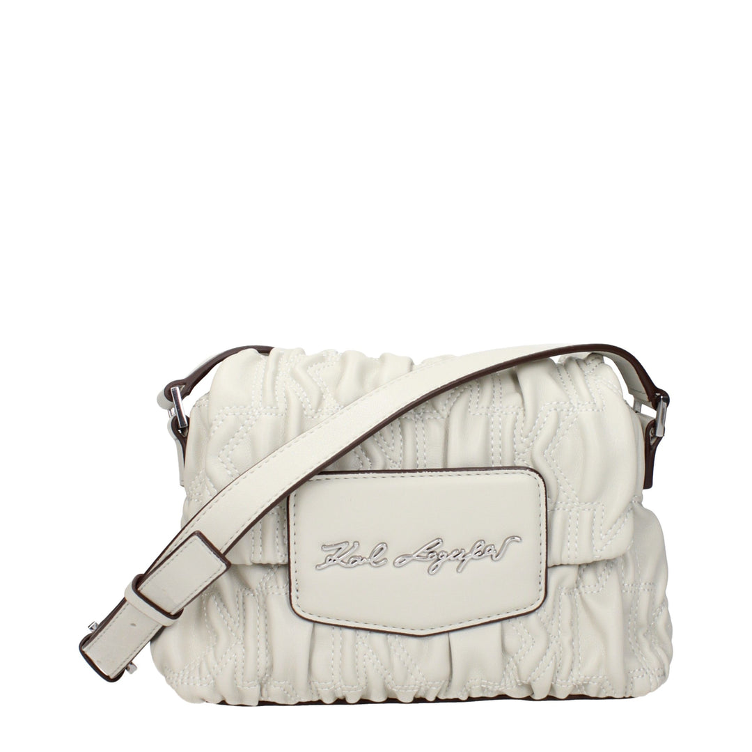 Karl Lagerfeld Gray Polyester Crossbody Bag