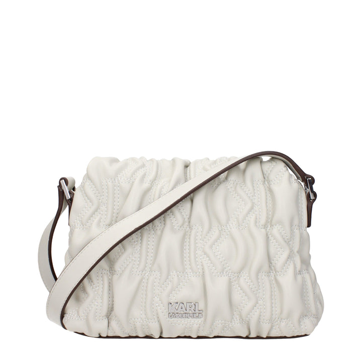Karl Lagerfeld Gray Polyester Crossbody Bag