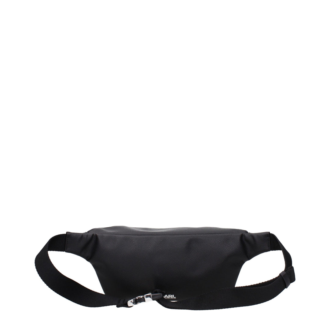 Karl Lagerfeld Black Leather Backpack