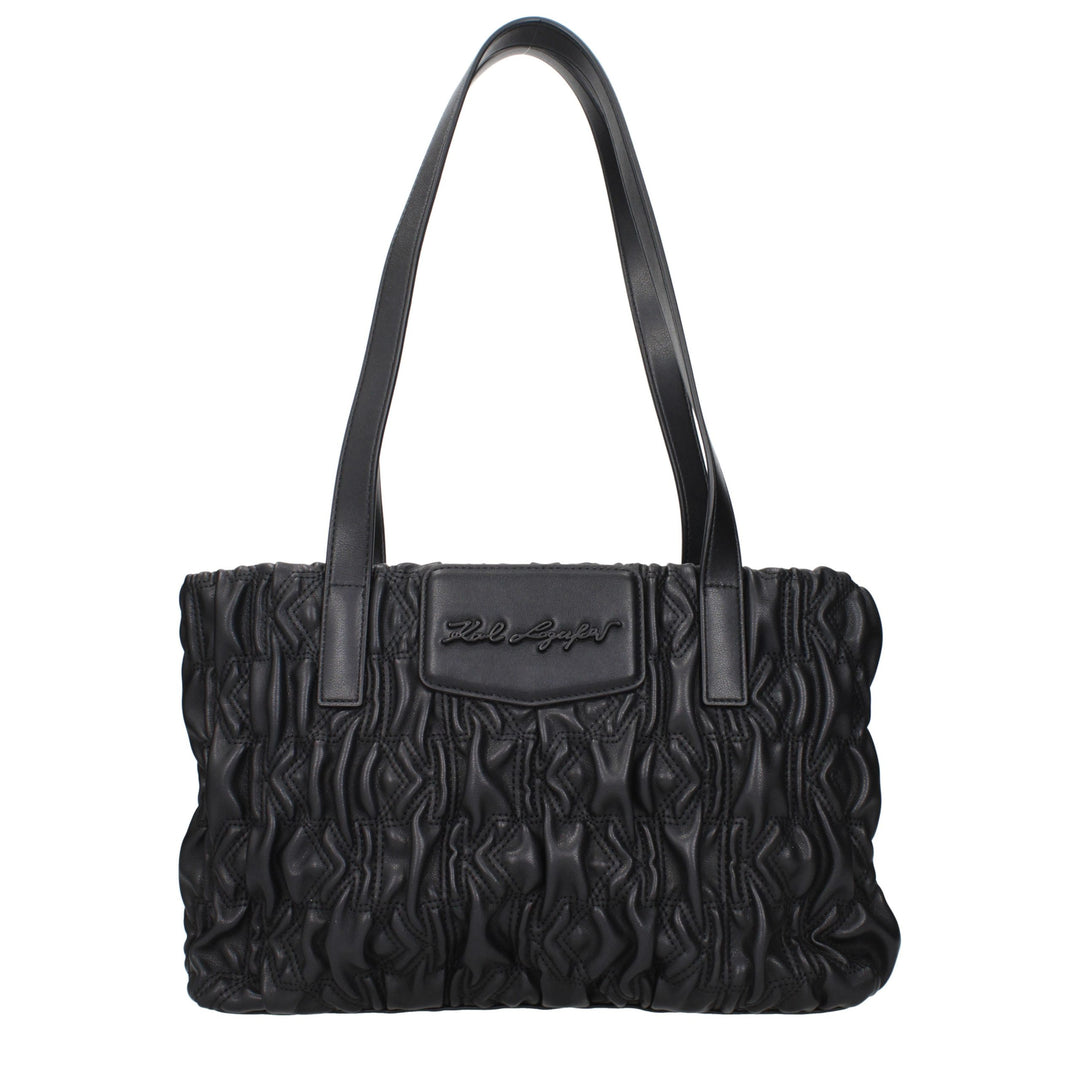 Karl Lagerfeld Black Polyester Shoulder Bag