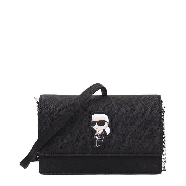 Karl Lagerfeld Black Polyethylene Crossbody Bag