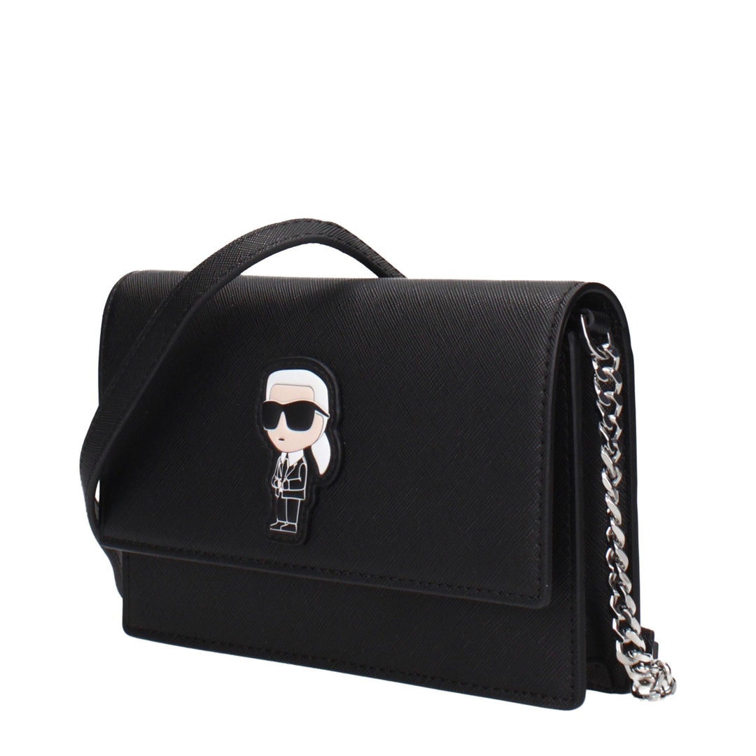 Karl Lagerfeld Black Polyethylene Crossbody Bag