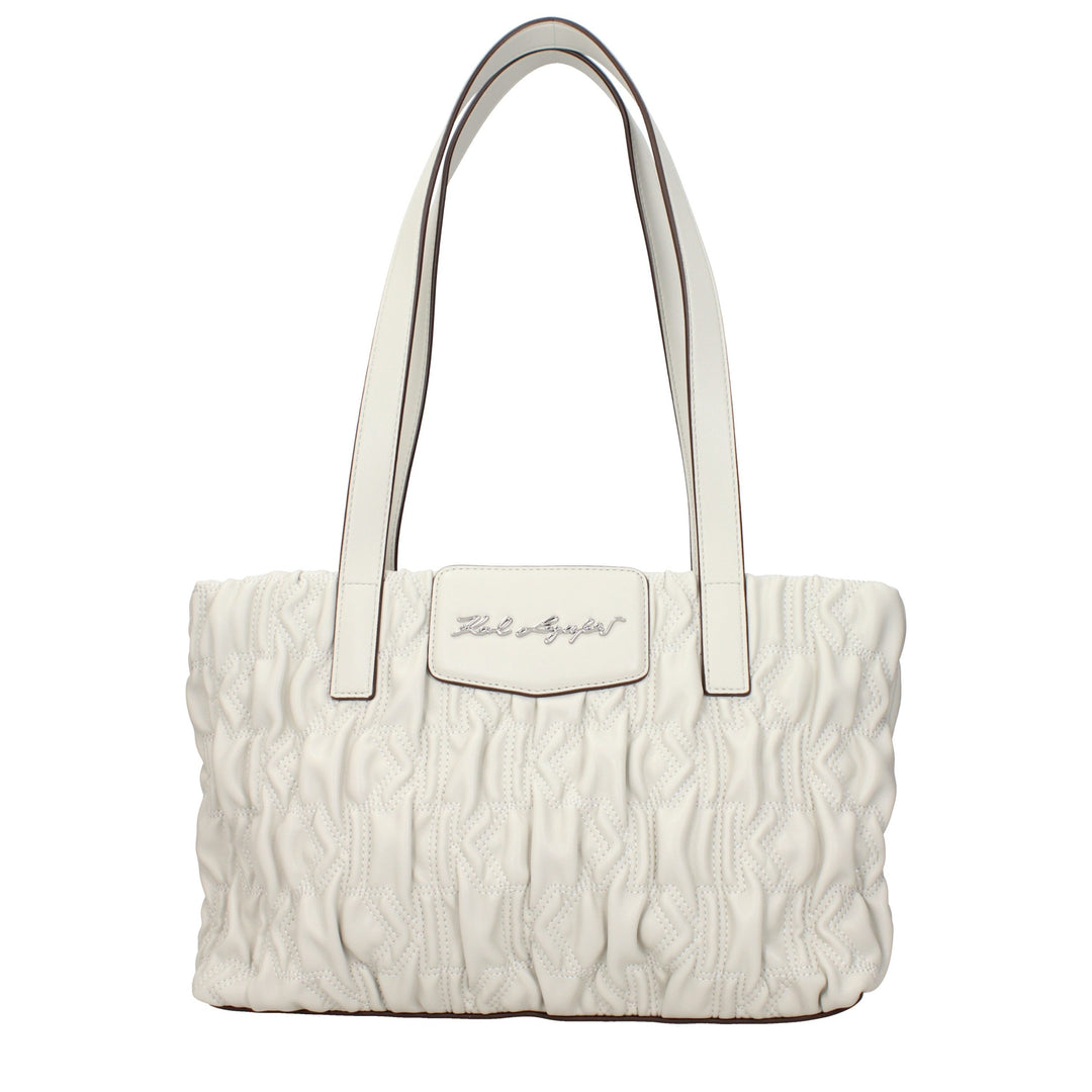 Karl Lagerfeld Gray Polyester Shoulder Bag