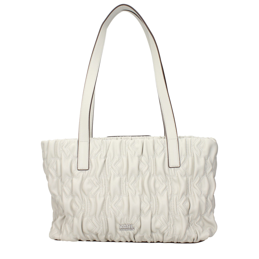 Karl Lagerfeld Gray Polyester Shoulder Bag