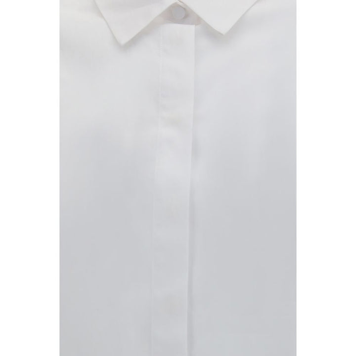 Lardini White Cotton Dress Shirt