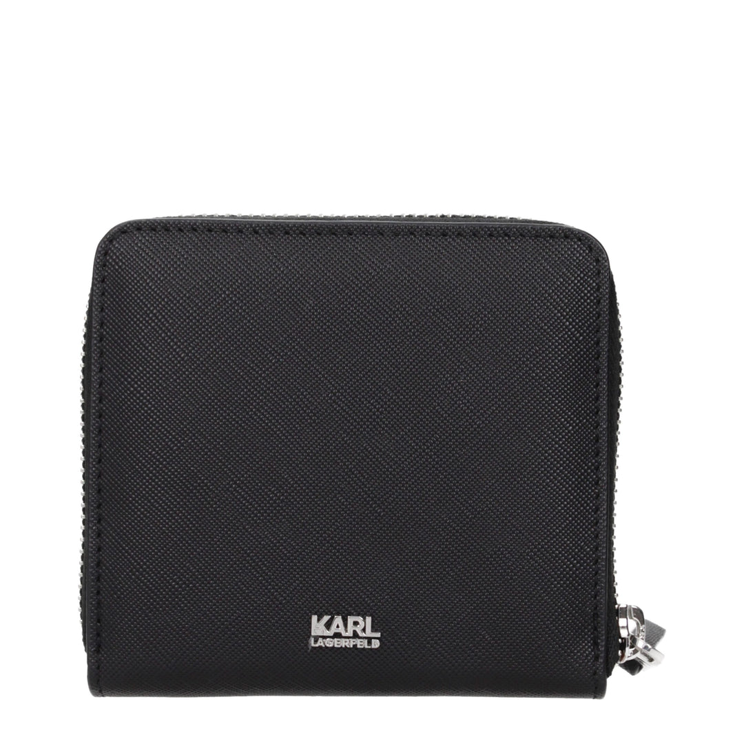 Karl Lagerfeld Black Polyethylene Wallet
