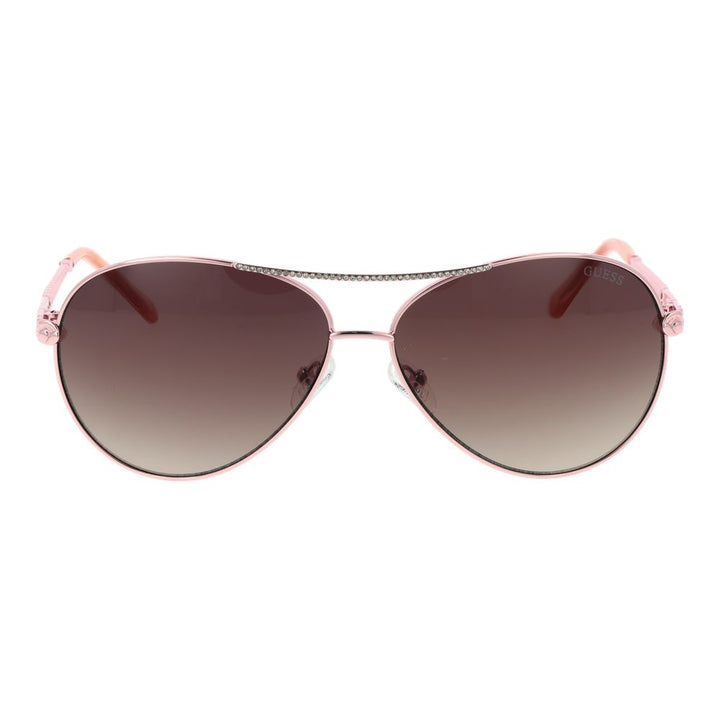 Guess Pink Metal Sunglasses