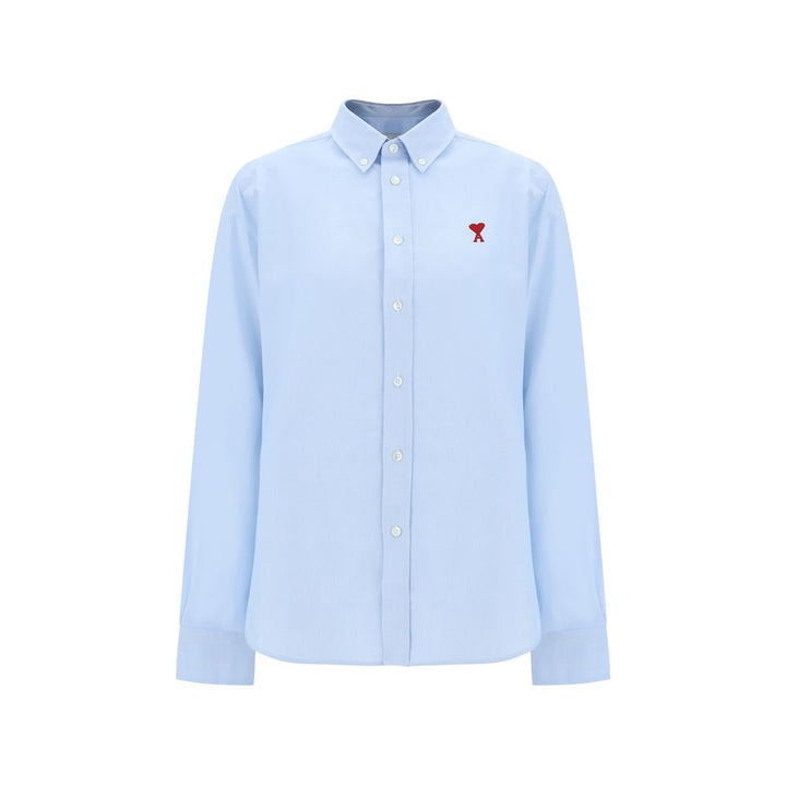 Ami Paris Blue Cotton Dress Shirt