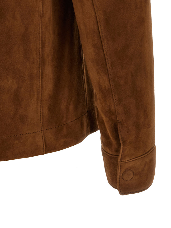 Tom Ford Brown Lamb Leather Leather Jacket