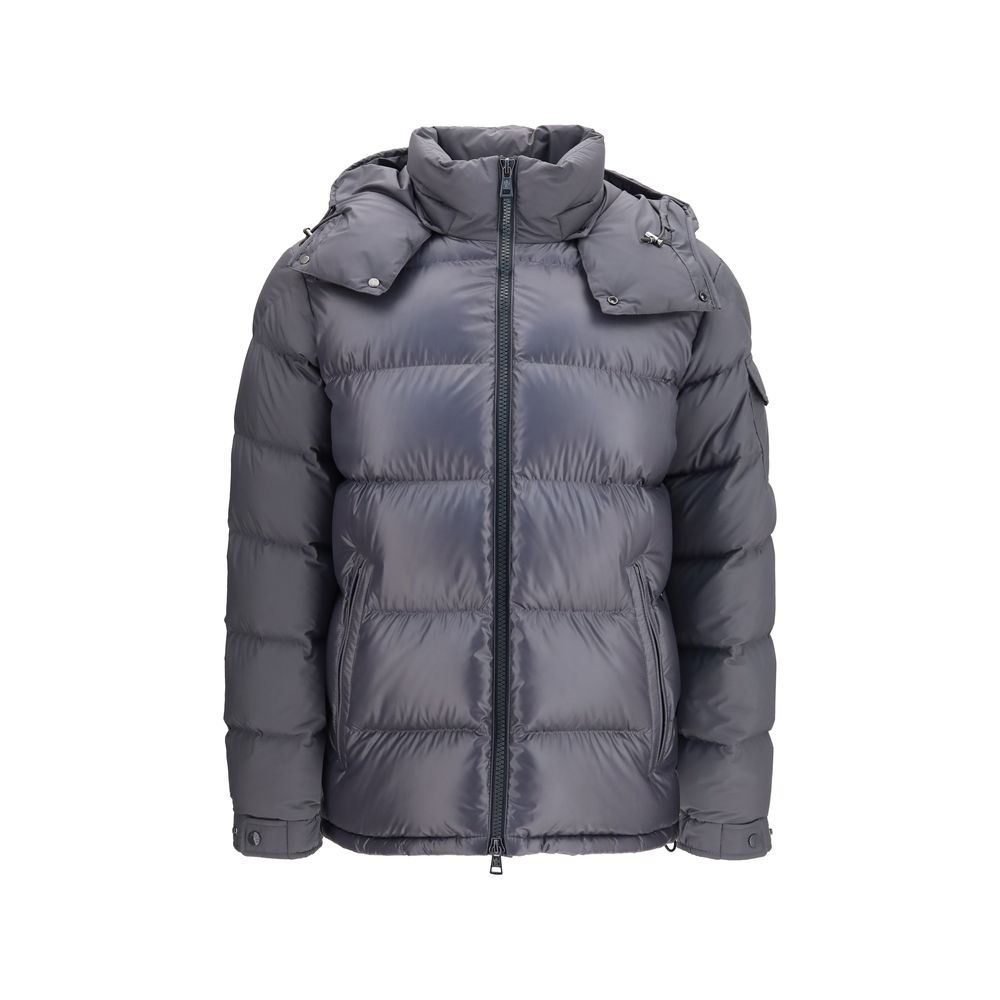 Moncler Gray Goose Down Full-Length Jacket