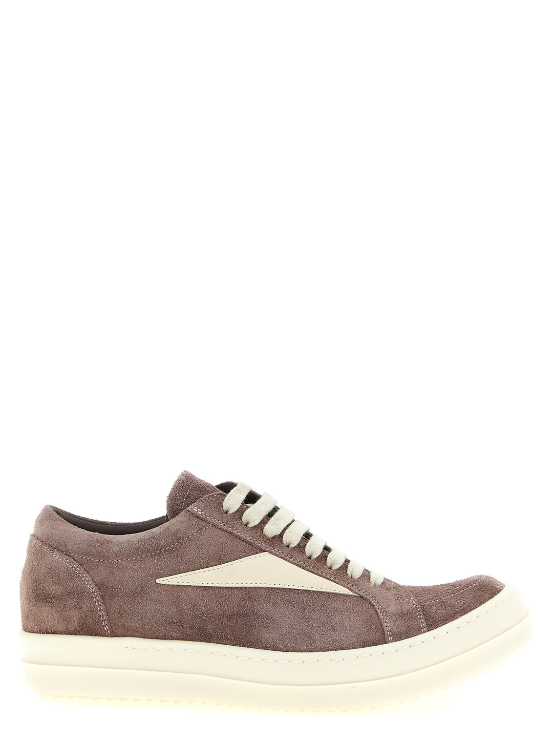 Rick Owens Purple Calfskin Low Top Sneakers