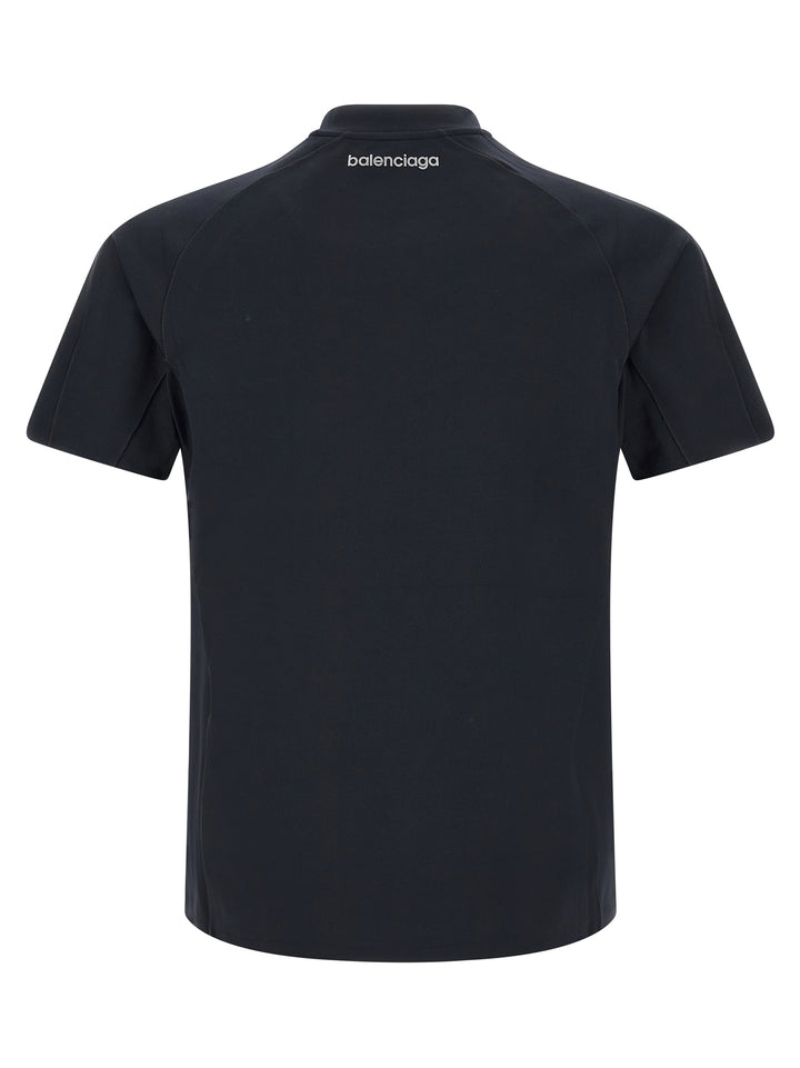 Balenciaga Blue Polyamide T-Shirt