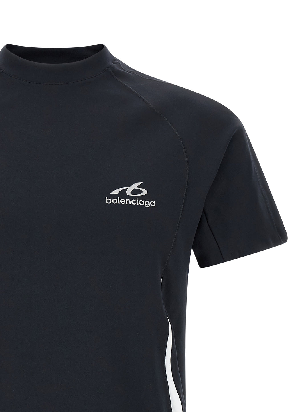 Balenciaga Blue Polyamide T-Shirt