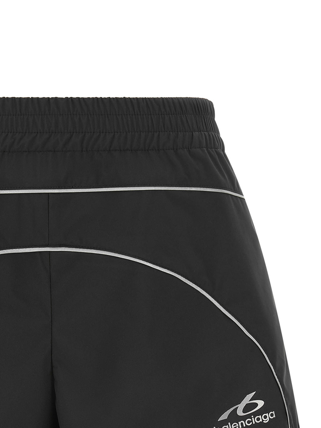 Balenciaga Black Polyester Bermuda Shorts