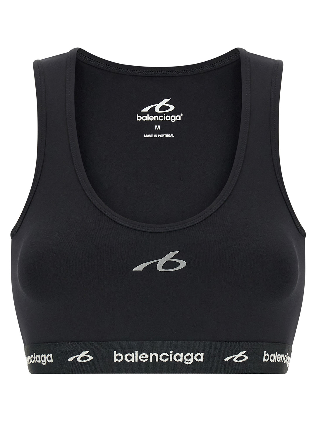 Balenciaga Black Polyamide Sport Bra