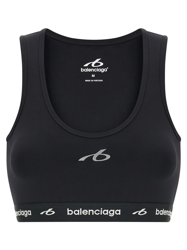 Balenciaga Black Polyamide Sport Bra