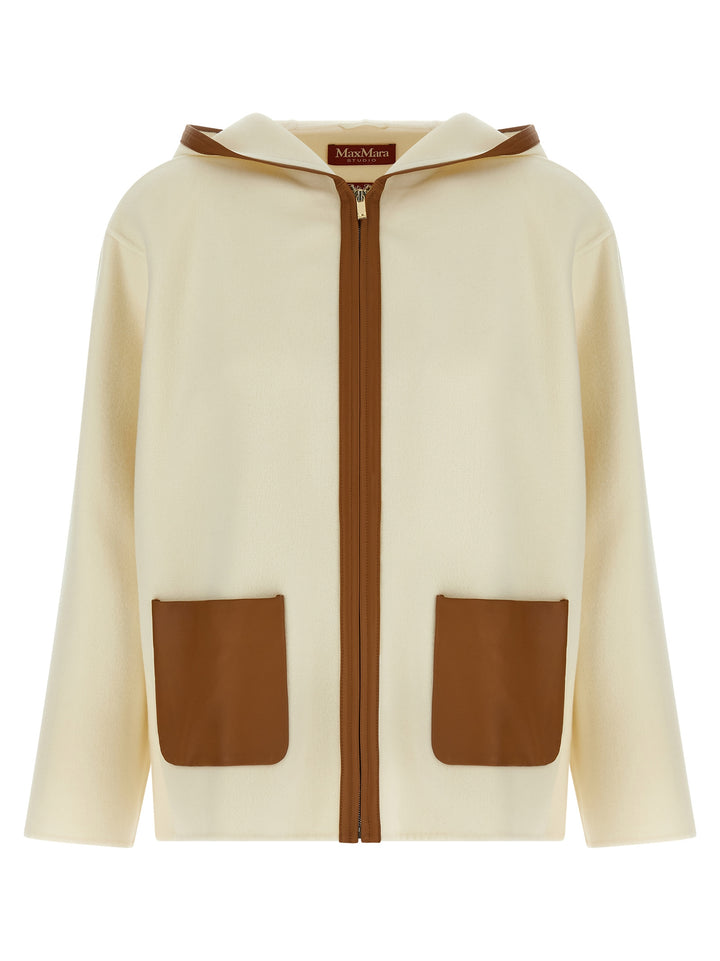 Max Mara White Virgin Wool Coat