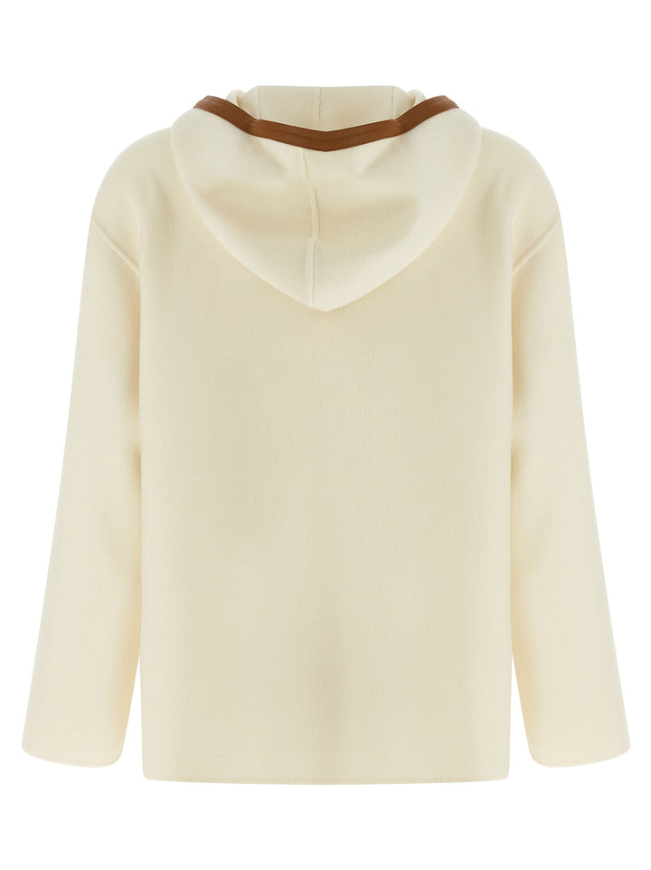 Max Mara White Virgin Wool Coat