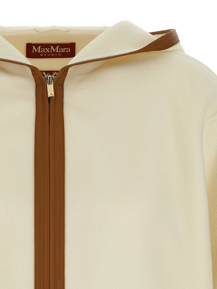 Max Mara White Virgin Wool Coat