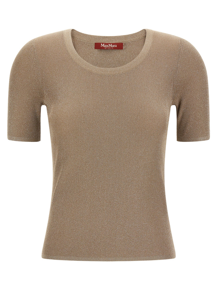 Max Mara Beige Polyamide T-Shirt