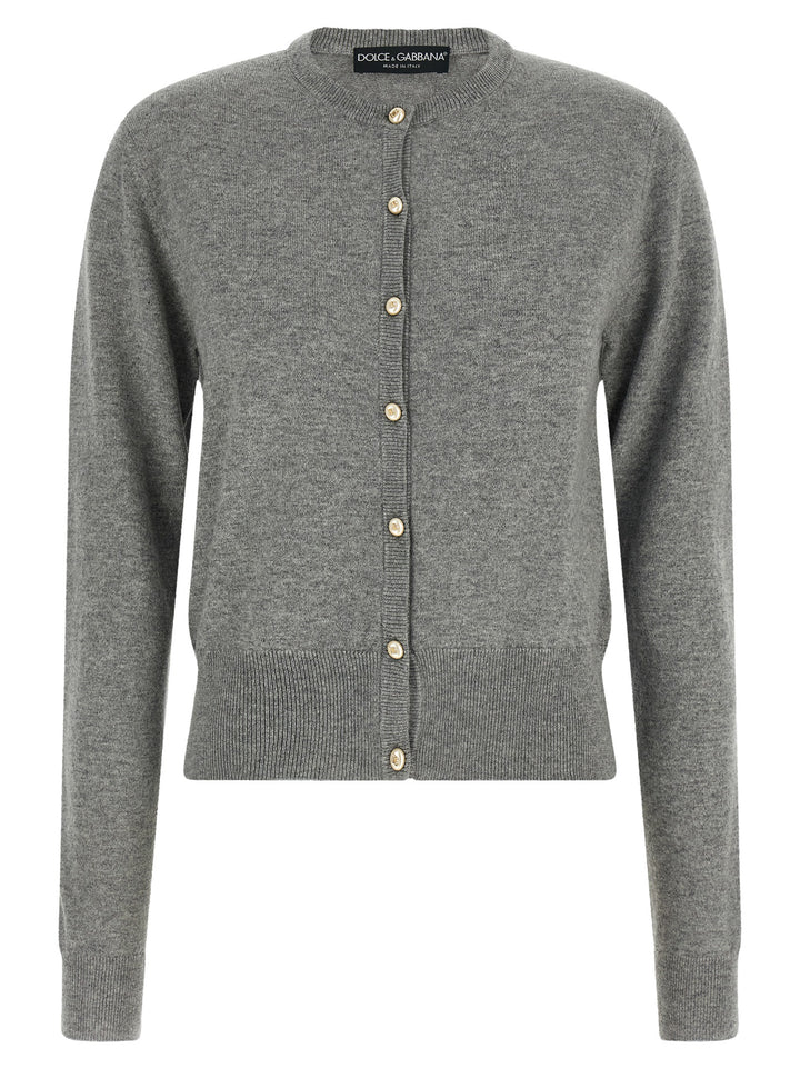 Dolce &amp; Gabbana Gray Cashmere Cardigan
