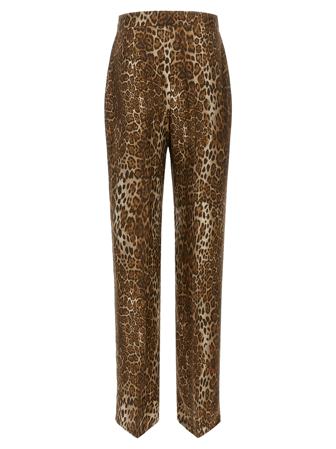 Max Mara Brown Silk Casual Pants