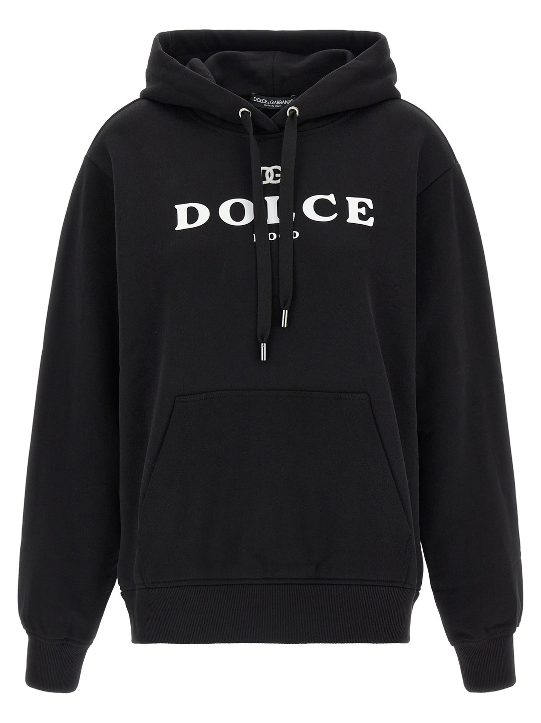 Dolce &amp; Gabbana Black Cotton Hoodie