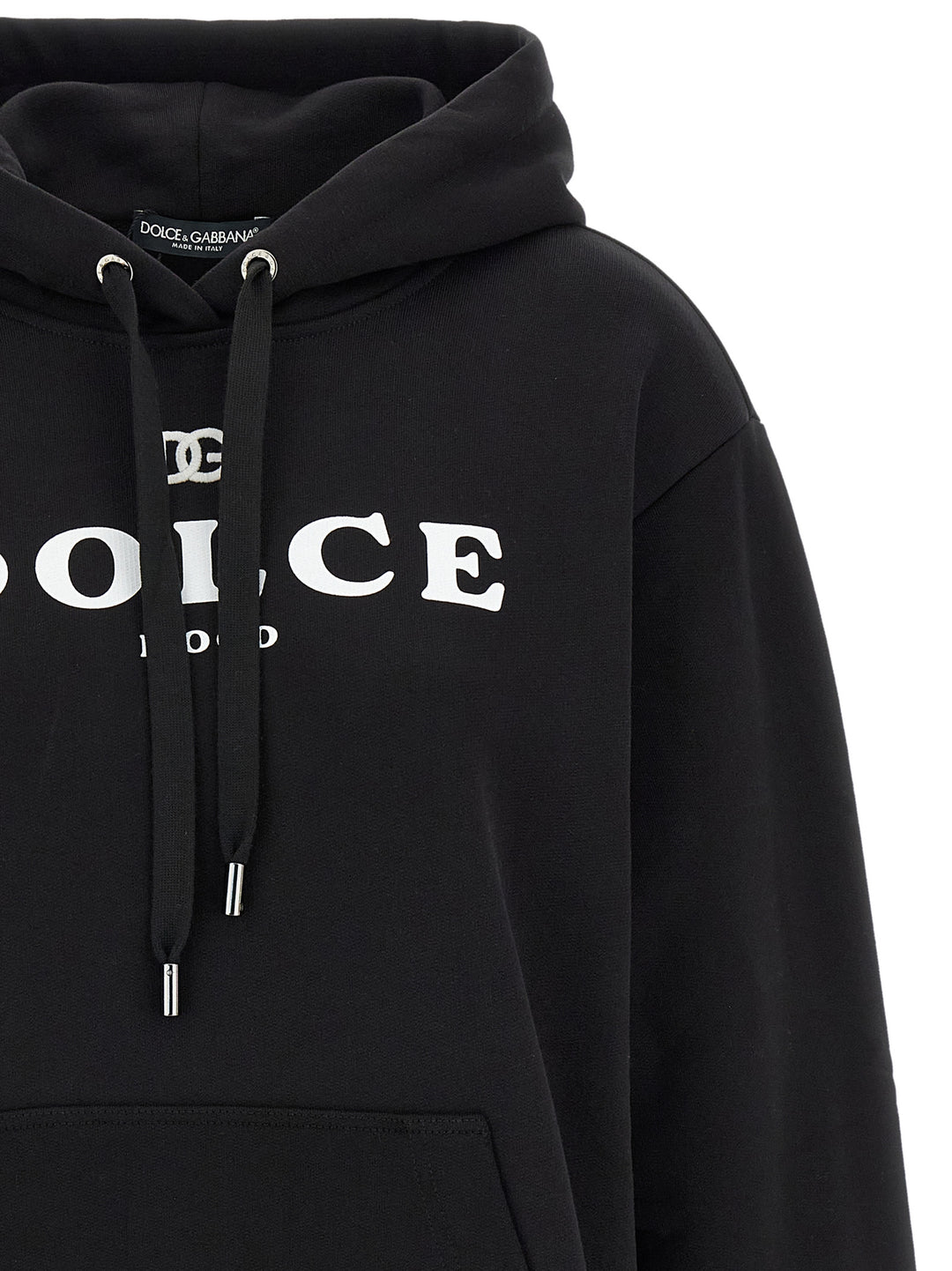 Dolce &amp; Gabbana Black Cotton Hoodie