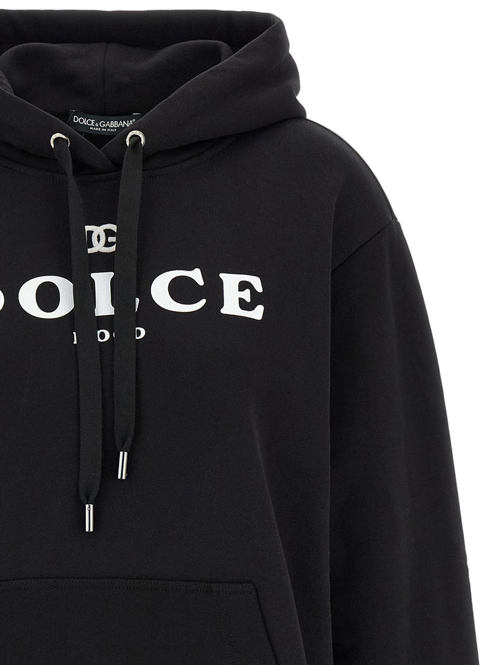 Dolce &amp; Gabbana Black Cotton Hoodie