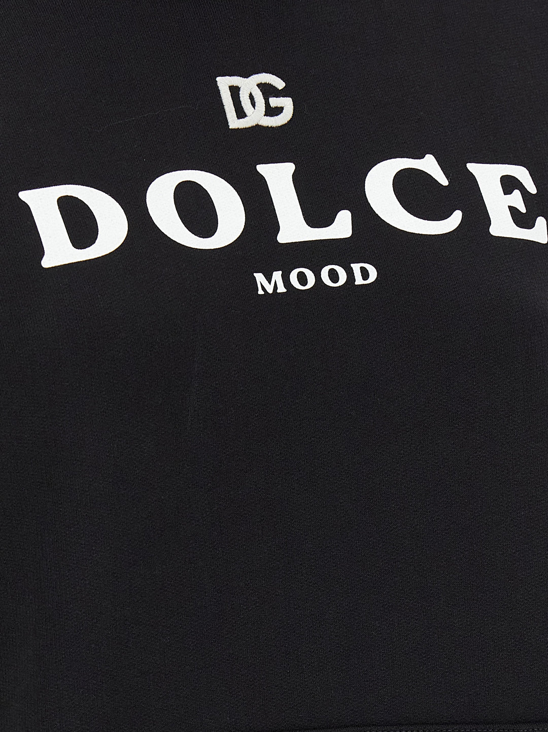 Dolce &amp; Gabbana Black Cotton Hoodie