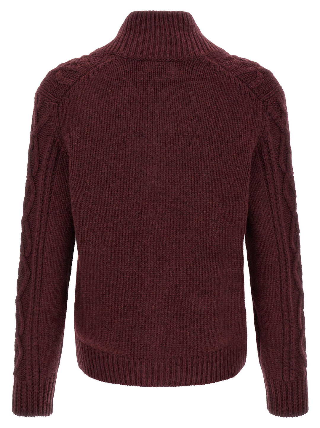 Brunello Cucinelli Bordeaux Cashmere Cardigan