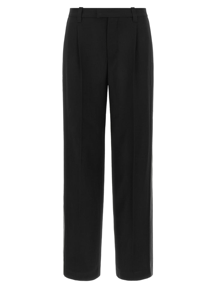 Brunello Cucinelli Black Virgin Wool Casual Pants
