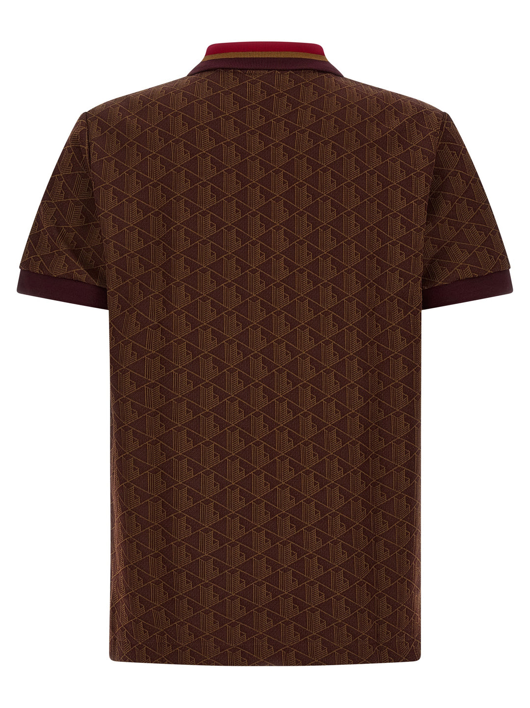 Lacoste Brown Polyester Polo Shirt