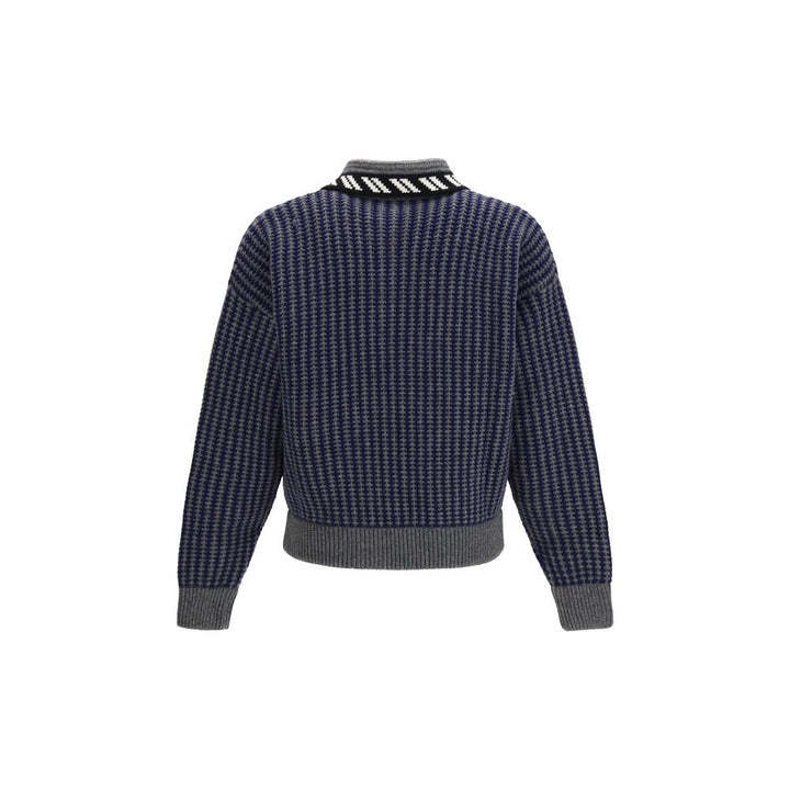 Versace Gray Wool Oves Aries Sweatshirt