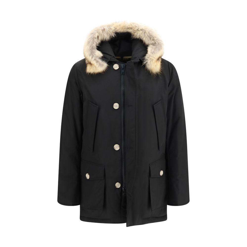 Woolrich Black Polyamide Coat