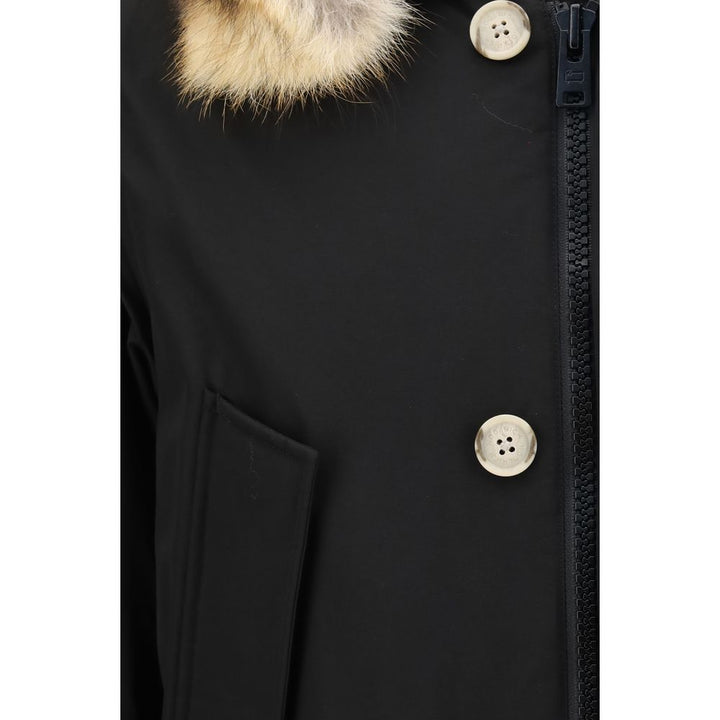 Woolrich Black Polyamide Coat