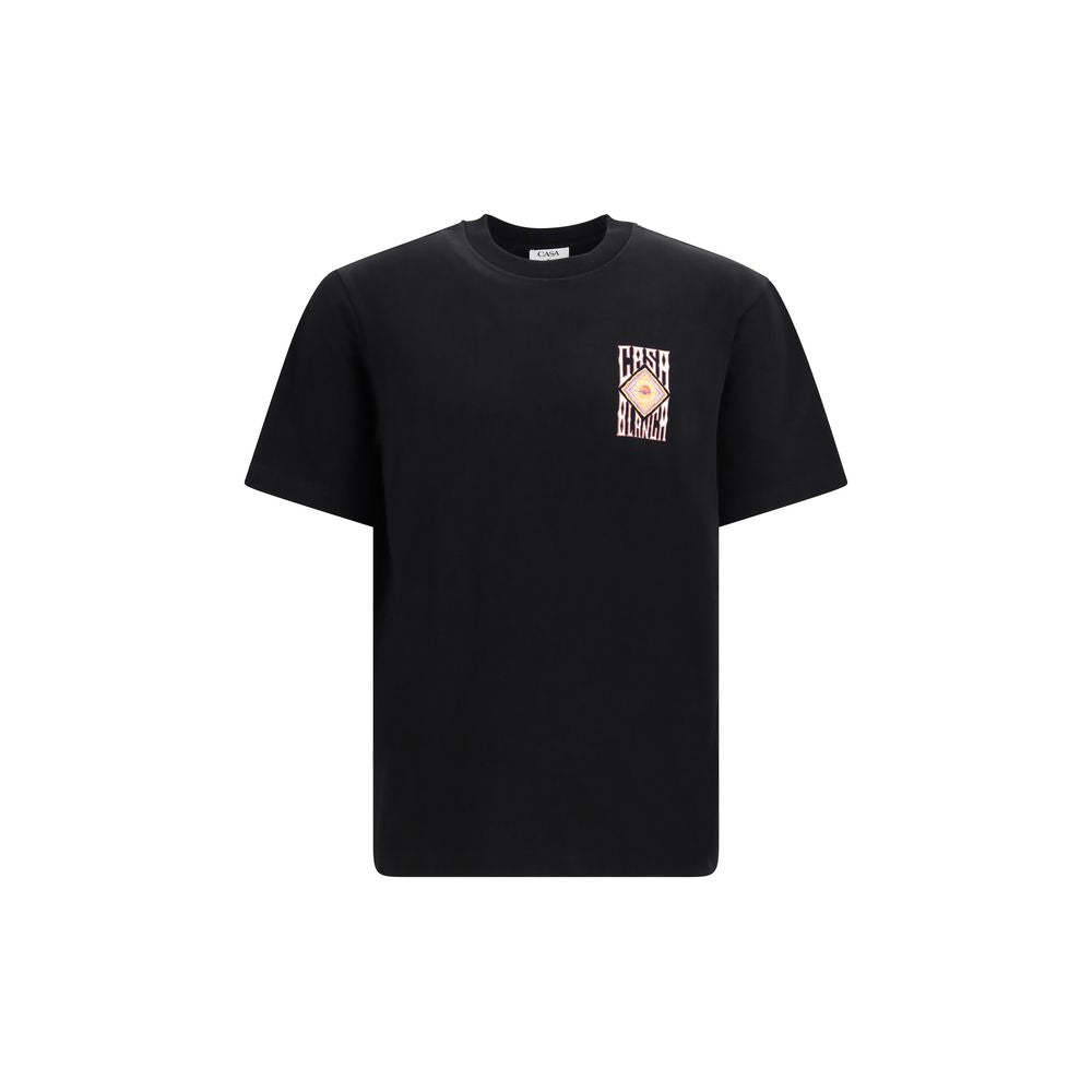 Casablanca Black Cotton T-Shirt