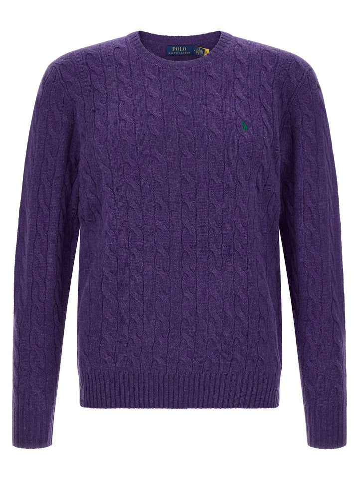 Polo Ralph Lauren Purple Wool Cardigan
