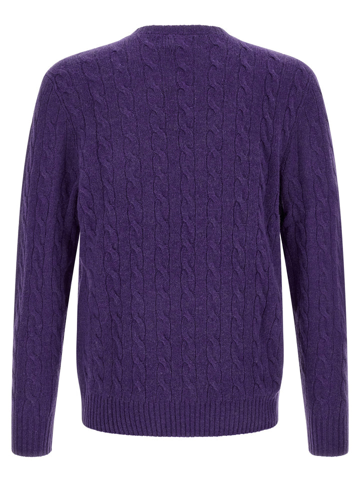 Polo Ralph Lauren Purple Wool Cardigan