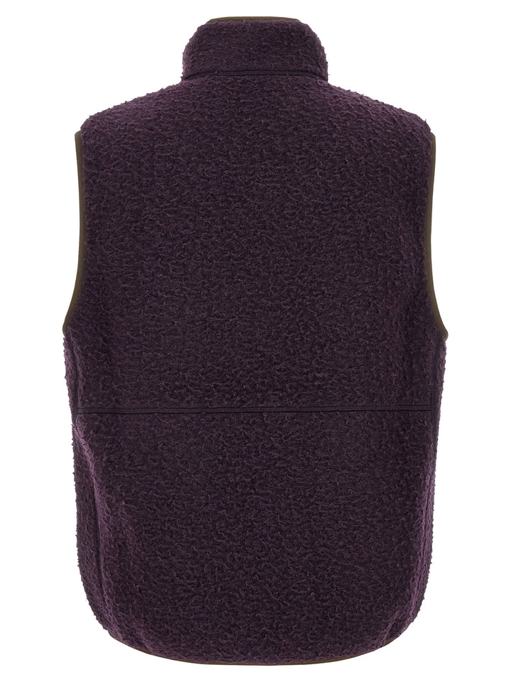 Moncler Purple Polyester Sleeveless Jacket