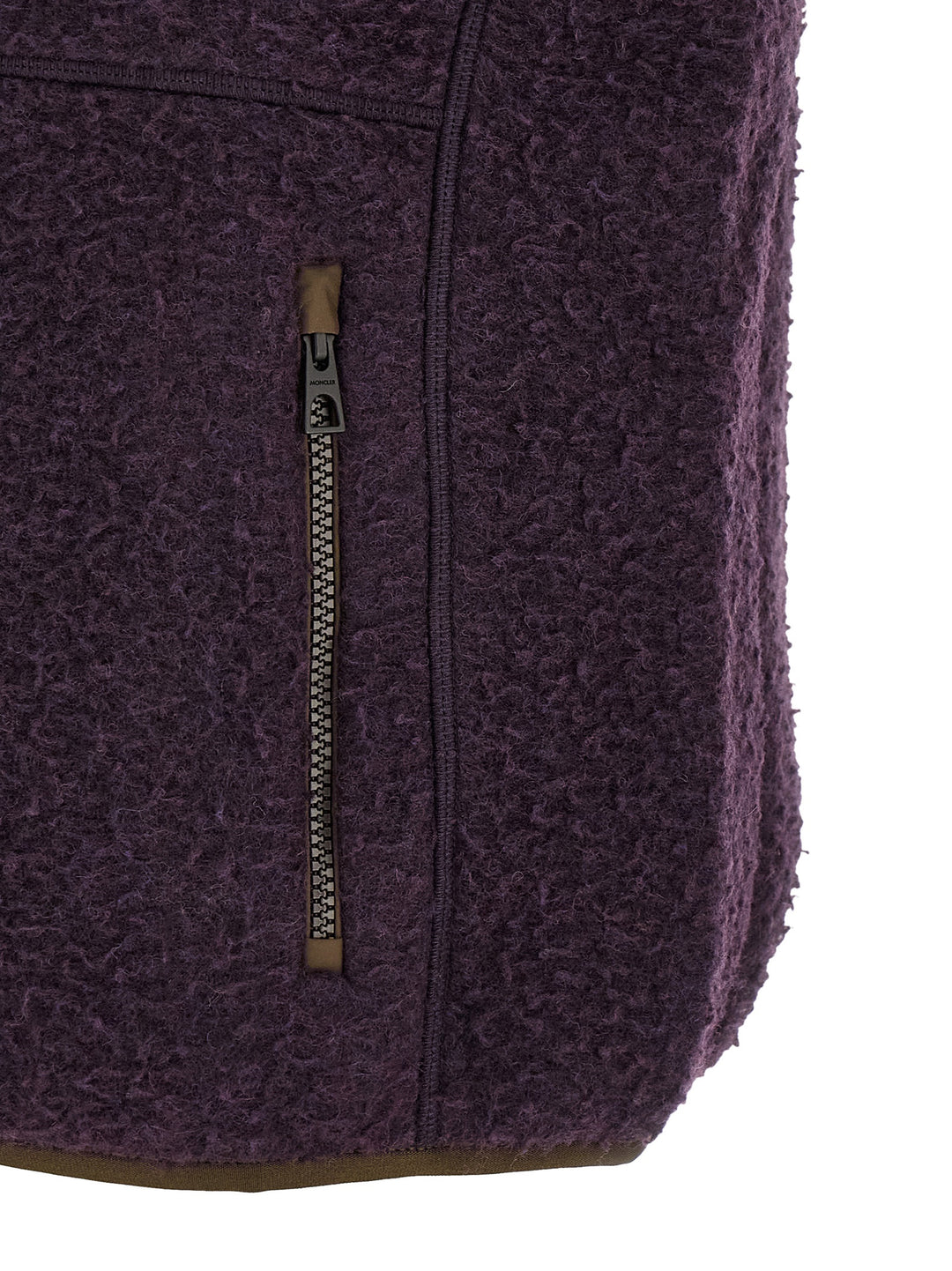 Moncler Purple Polyester Sleeveless Jacket