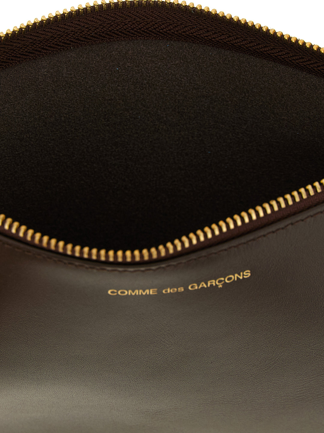 Comme Des Garçons Brown Cowhide Cardholder