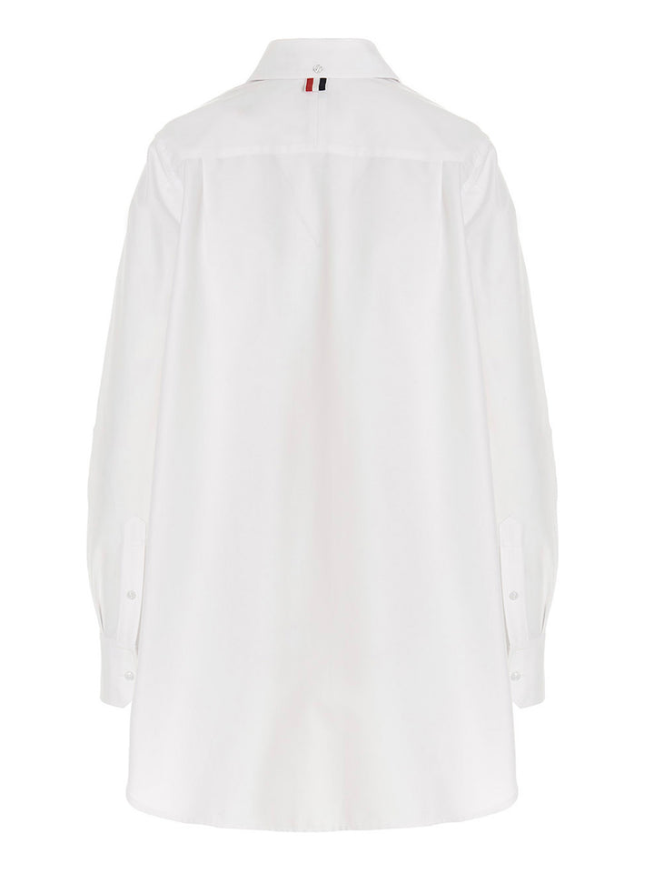 Thom Browne White Cotton Blouse